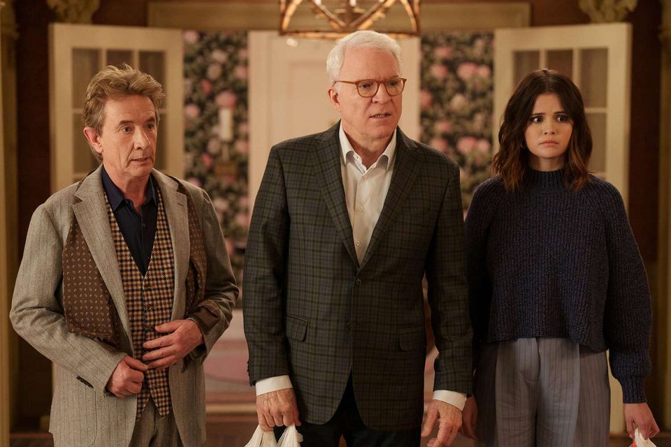 Martin Short, Steve Martin and Selena Gomez are back for season five of Only Murders In The Building (Photo: Disney+)